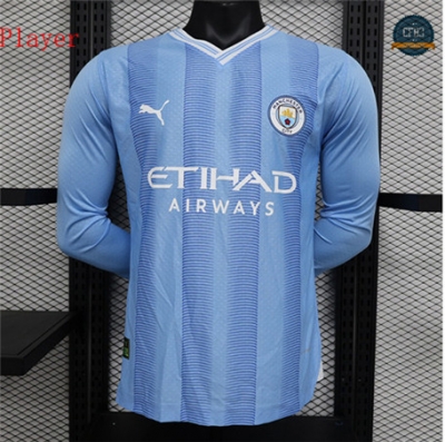 Cfb3 Camiseta Manchester City Player Primera Equipación Manga Larga 2023/2024