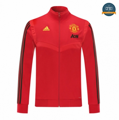 Cfb3 Camisetas B092 - Chaqueta Manchester United Rojo/Negro 2019/2020