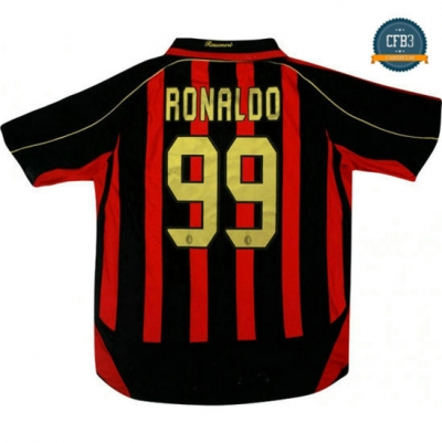 Camiseta 2006-07 AC Milan 1ª Equipación (99 Ronaldo)