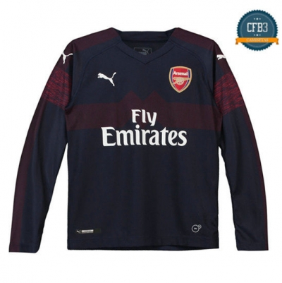 Camiseta Arsenal 2ª Equipación Manga Larga Niños 2018