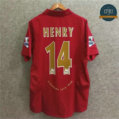 Camiseta 2005-06 Arsenal 1ª Equipación (14 Henry)
