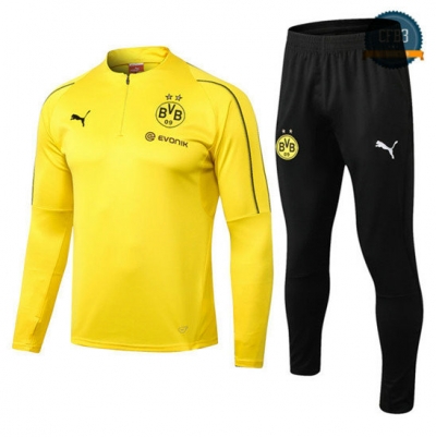 Chándal Niños Borussia Dortmund Amarillo 2018 Cuello alto