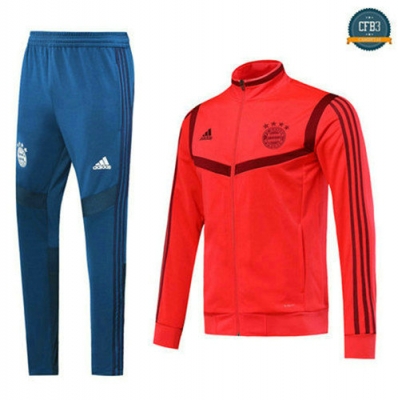 Chaqueta Chándal Bayern Munich Rojo + Pantalones Azul 2019/2020