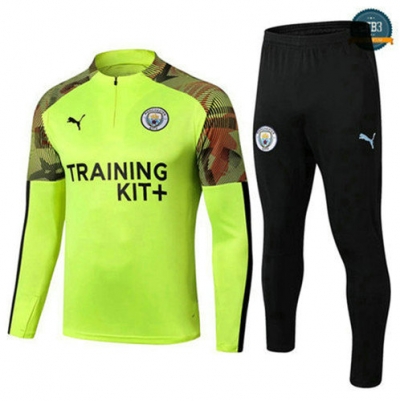 Chándal Manchester City Amarillo + Pantalones Negro 2019/2020