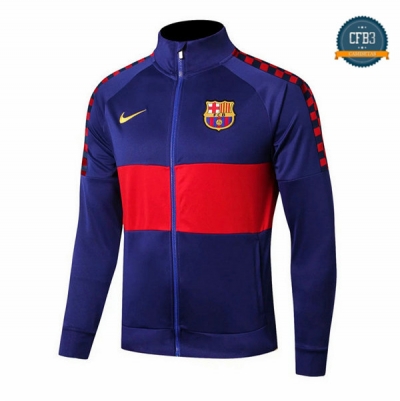 Cfb3 Camisetas Chaqueta Sudadera Barcelona Azul Oscuro/Rojo 2019/2020 Cuello alto