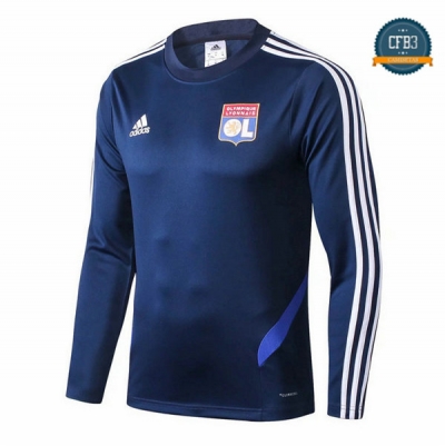 Cfb3 Camisetas Sudadera Training Lyon Azul 2019/2020 Cuello Redondo