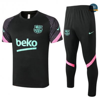 Cfb3 Camiseta Entrenamiento Barcelona + Pantalones Negro 2020/2021