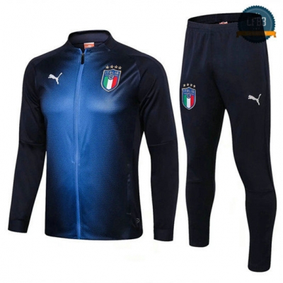 Chaqueta Chándal Italia Azul Profundo 2018 2019