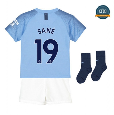 Camiseta Manchester City 1ª Equipación Niños 19 Sané 2018