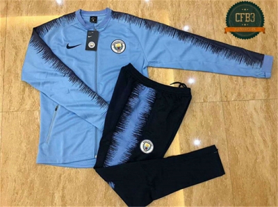 Chaqueta Chándal Manchester City Azul 2018 Strike Drill