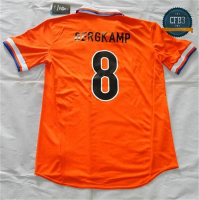 Camiseta 1997-98 Países Bajos 1ª Equipación (8 Bergkamp)