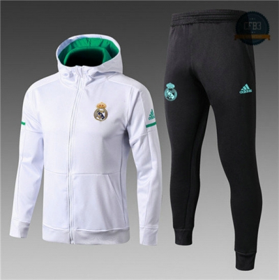 Chaqueta Chándal Real Madrid Blanco 2017 Sombrero