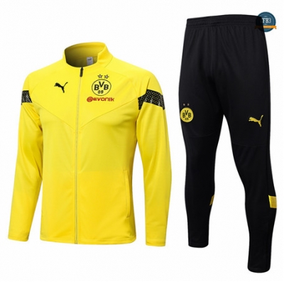 Diseñar Cfb3 Camiseta Chaqueta Chándal Borussia Dortmund Equipación Amarillo 2022/2023