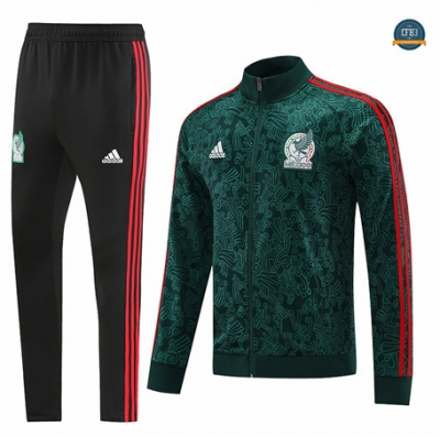 Diseñar Cfb3 Camiseta Chándal México Equipación Verde 2022/2023