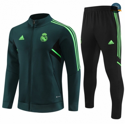 Venta Cfb3 Camiseta Chaqueta Chándal Niño Real Madrid Equipación Verde 2022/2023