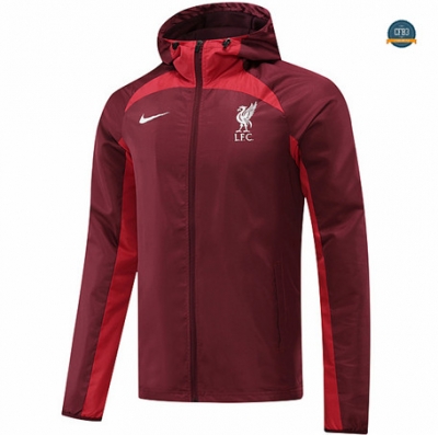 Crear Cfb3 Camiseta Chaqueta Rompevientos Liverpool Equipación Rojo 2022/2023