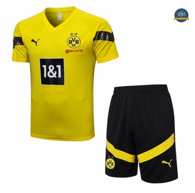 Nuevas Cfb3 Camiseta Entrenamiento Borussia Dortmund + Pantalones Equipación Amarillo 2022/2023