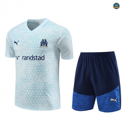 Diseñar Cfb3 Camiseta Entrenamiento Marsella + Pantalones Cortos Equipación Azul Claro 2023/2024