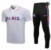 Cfb3 Camiseta Jordan PSG Paris POLO + Pantalones Equipación Blanco 2021/2022