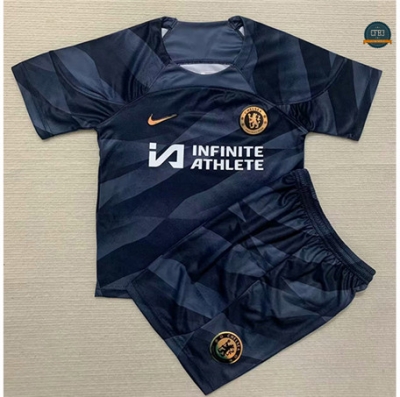 Venta Cfb3 Camiseta Chelsea Niño Equipación Portero Negro 2023/2024