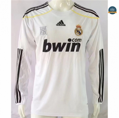 Venta Cfb3 Camiseta Retro 2009-10 Real Madrid 1ª Equipación Manga Larga