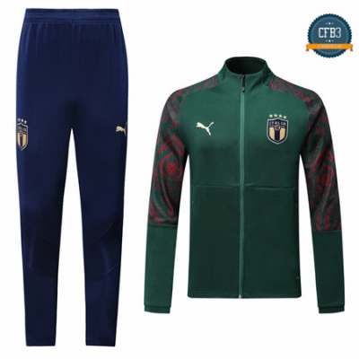 Cfb3 Camisetas D061 Chaqueta Chandal Italy Verde/Azul Oscuro 2019/2020