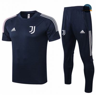 Cfb3 Camiseta Entrenamiento Juventus + Pantalones Equipación Azul Oscuro 2020/2021