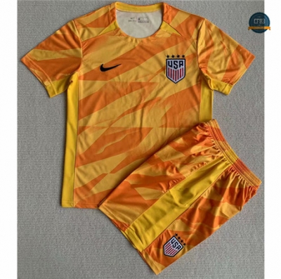 Cfb3 Camiseta Estados Unidos Niño Equipación Portero Amarillo 2023/2024