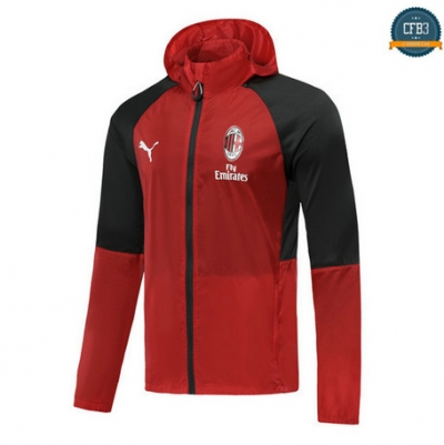 Cfb3 D138 Rompevientos Sombrero AC Milan Rojo 2019/2020