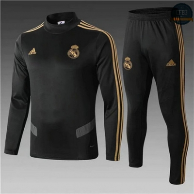 Cfb3 D67 Chándal Real Madrid Niños Negro 2019/2020 Cuello Alto