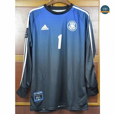 cfb3 camisetas Retro 2002 Alemania Kahn Manga larga