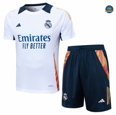 Outlet Camiseta Entrenamiento futbol Real Madrid + Pantalón 2024/2025 Blanco