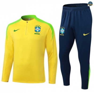 Venta Chándal Brasil Equipación AMARILLO/Azul marino 2025/2026