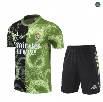 Tienda Real Madrid Enfant + Pantalón Equipación negro/verde 2025/2026