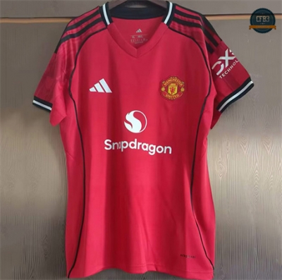 Cfb3 Camiseta futbol Manchester United Mujer 1ª Equipación 2025/2026
