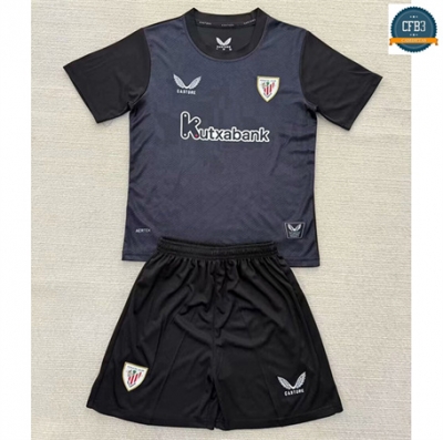Camiseta futbol Athletic Bilbao Niño Equipación Portero Negro 2025/2026