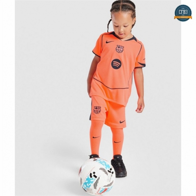Cfb3 Camiseta futbol Barcelona Niño 3ª Equipación Naranja 2025/2026