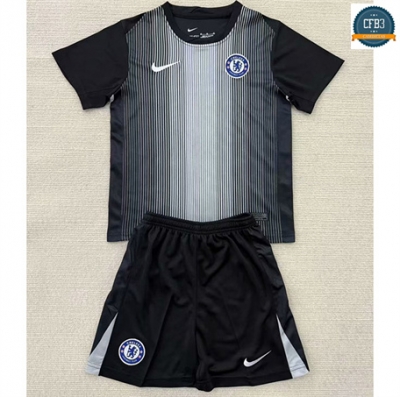 Camiseta futbol Chelsea Niño Equipación Portero Negro 2025/2026