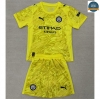 Camiseta futbol Manchester City Niño Equipación Portero Amarillo 2025/2026