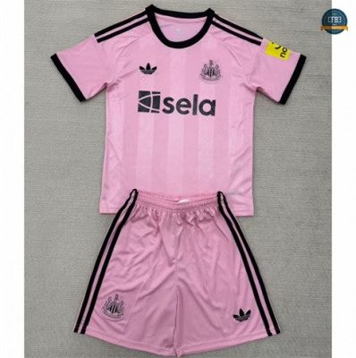Camiseta futbol Newcastle United Niño Equipación Rosa 2025/2026