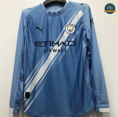 Cfb3 Camiseta futbol Manchester City Player Equipación 1ª Equipación Manga Larga 2025/2026