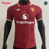 Diseño Camiseta futbol Manchester United Player Equipación lapel Rojo 2025/2026
