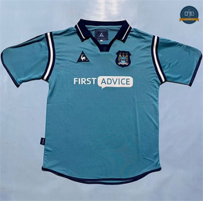 Cfb3 Camiseta futbol Retro 2002-03 Manchester City 1ª Equipación