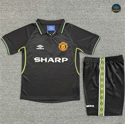 Outlet Camiseta futbol Retro 1998-99 Manchester United Niño 2ª Equipación