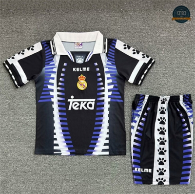 Cfb3 Camiseta futbol Retro 1997-98 Real Madrid Niño 3ª Equipación