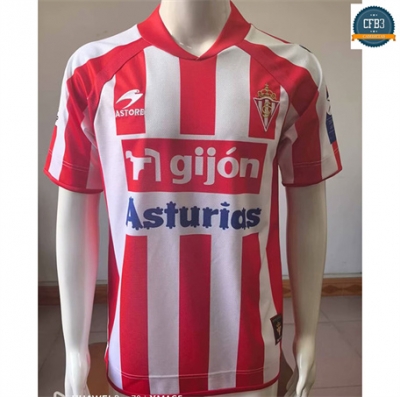 Camiseta futbol Retro 2008-09 Sporting Gijon 1ª Equipación