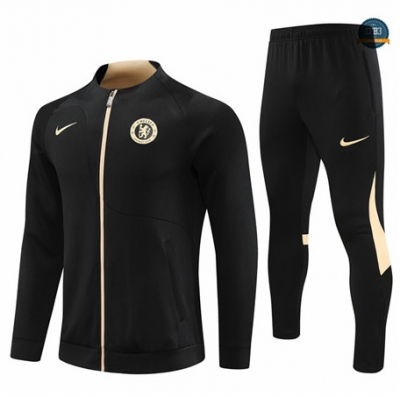 Nuevas Cfb3 Chaqueta Chándal Chelsea Equipación Negro 2023/2024 replicas