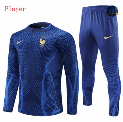 Cfb3 Camiseta Chandal Francia Player Equipación Azul 2022/2023 f104