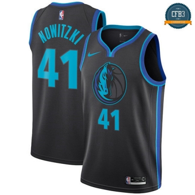 cfb3 camisetas Dirk Nowitzki, Dallas Mavericks 2018/19 - City Edition