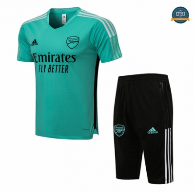Cfb3 Camiseta Entrenamiento Arsenal + Pantalones Pantalones 3/4 Equipación Verde 2021/2022